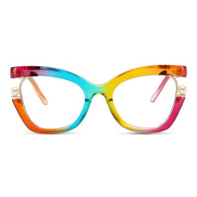 Halona Mehrfarbige Cat Eye Brille