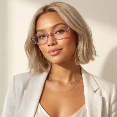 Una Pink Cat Eye Glasses