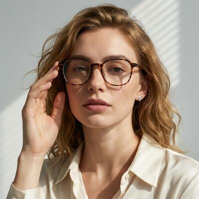 Gavin Tortoise Square Glasses