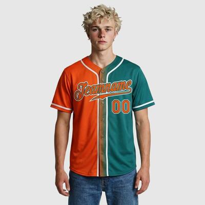 Custom Teal Gradient Baseball Jersey – Personalized Name, Number, Logo & Bulk Orders