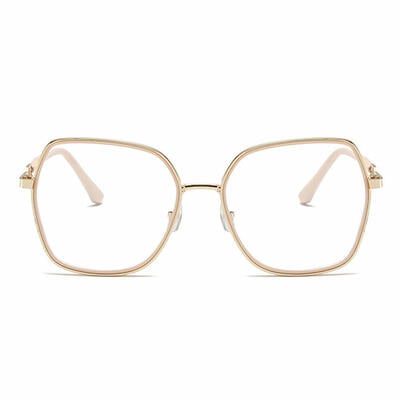 Oliver Beige Geometric Glasses