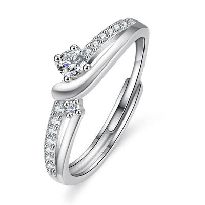 Jeulia Bague pour homme Pierre Couple Argent Sterling