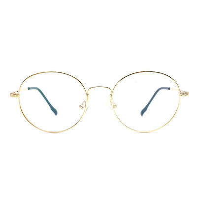 Evan Gold Round Glasses