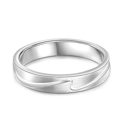 Jeulia Anillo de Plata Esterlina con Diseño de Ola de Mar para Hombre