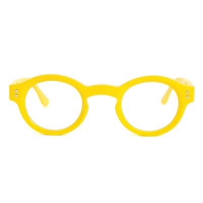 Olivia Gelbe Runde Brille