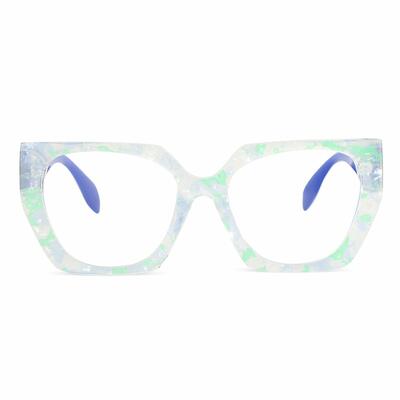 Louise Blue Square Glasses