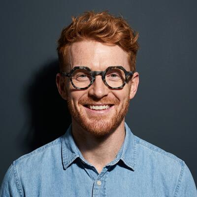 Roberts Gray Round Glasses