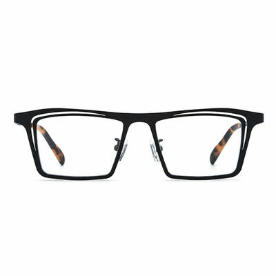 Marina Black Rectangle Glasses
