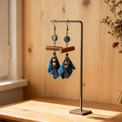 Unique Handmade Coconut Shell Earrings – Unique Tie-Dye Plant-Dyed   