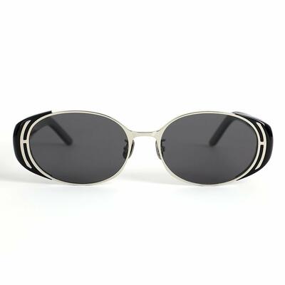Lewis Lunettes de soleil Ovales Noires