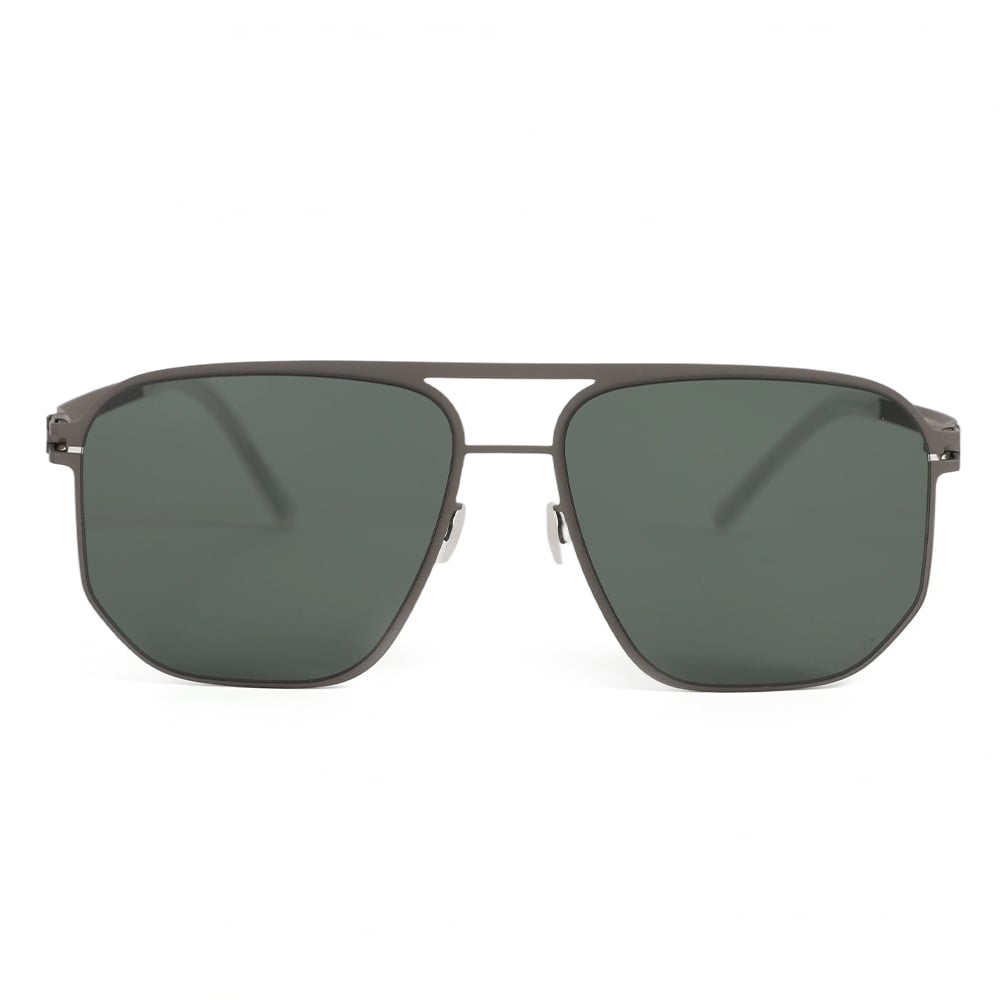 Sylvia Gray Aviator Sunglasses