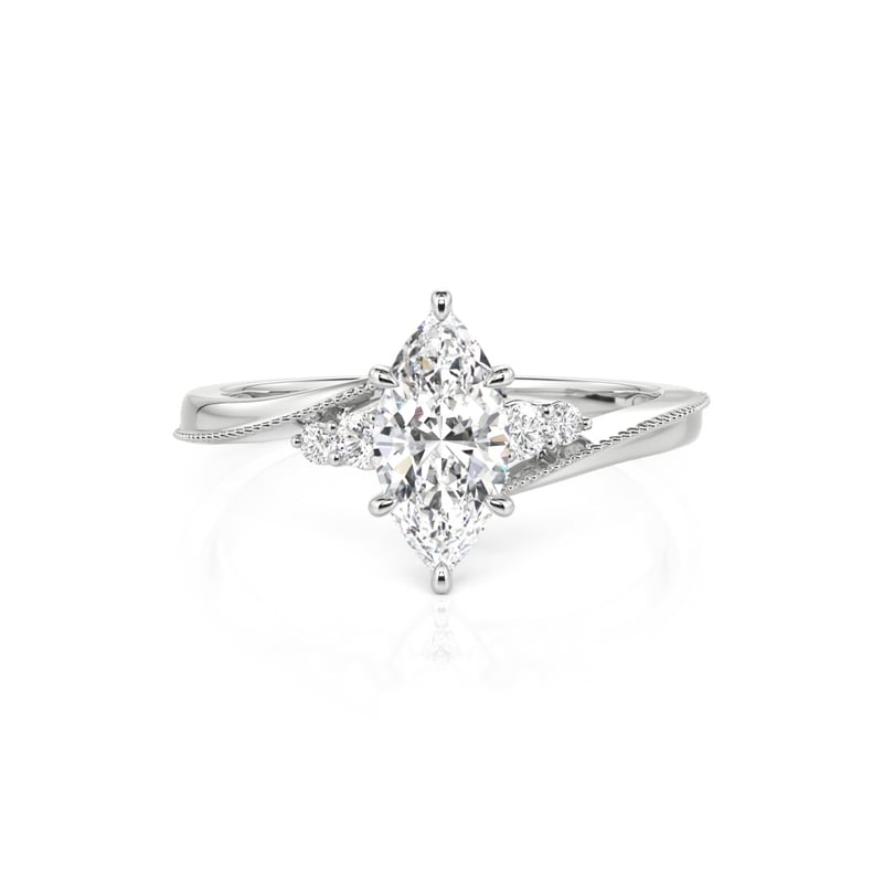 Jeulia Custom Marquise Cut Engagement Ring With Birthstone