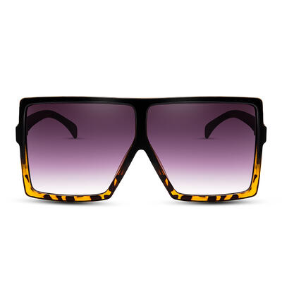 Jeulia "Party Mask" Square Grey Gradient Oversize Unisex Sunglasses