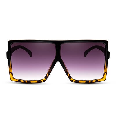 Jeulia "Party Mask" Square Grey Gradient Oversize Unisex Sunglasses