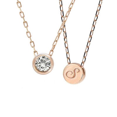 Collier Initiale Personnalisé avec Pièrre de Naissance