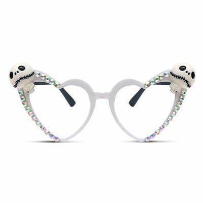Cedriea Weiße Cat Eye Brille
