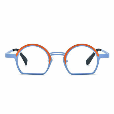 Quille Blue Round Glasses