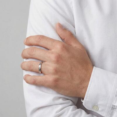"The Ripples in My Heart" Men's Wedding Band