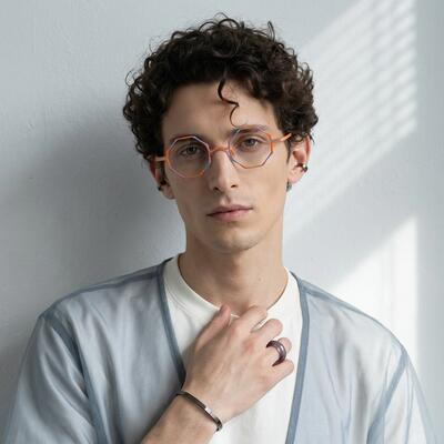 Sawye Lunettes Géométriques Orange