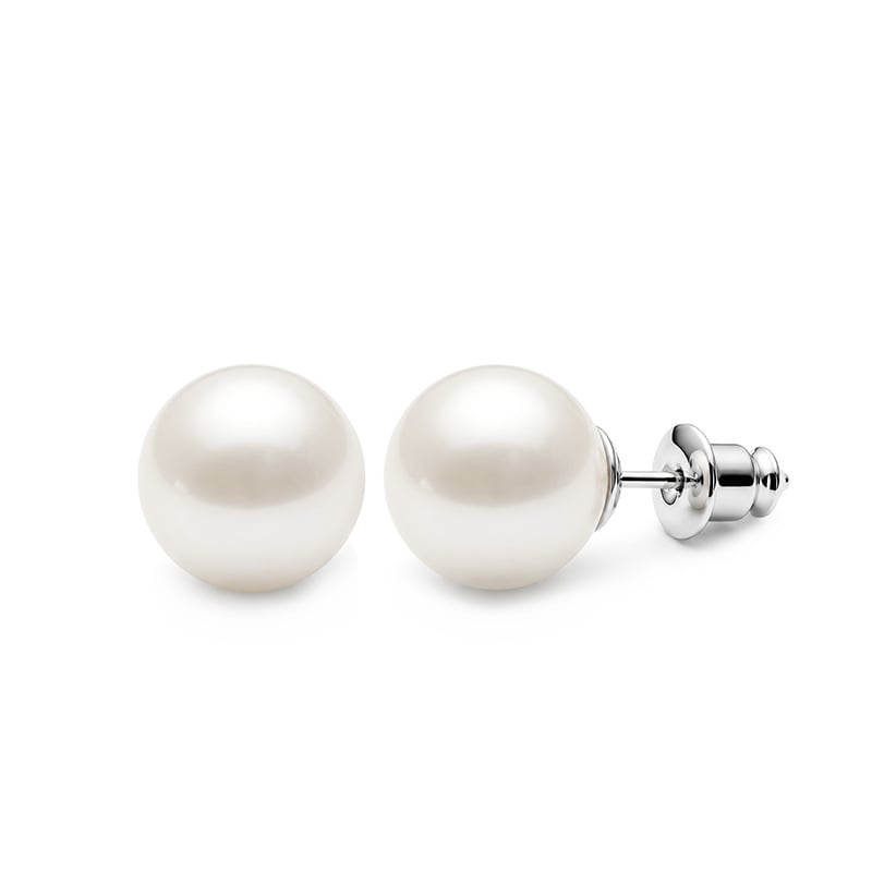 Jeulia Simple High Luster Pearl Stud Earrings