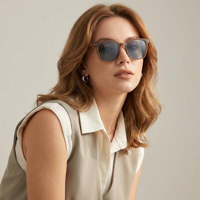 Jacqueline Lunettes de soleil Carrées Marron