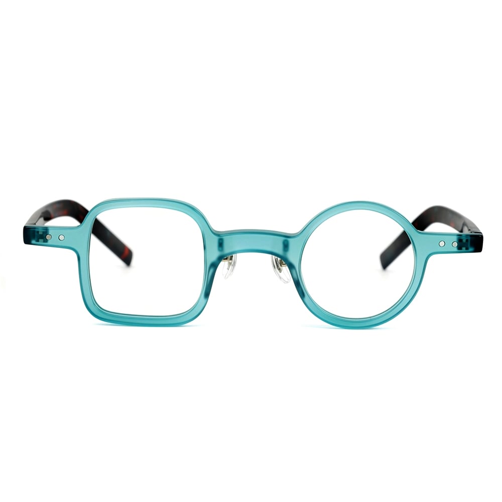 Curtis Blue Square Round Glasses