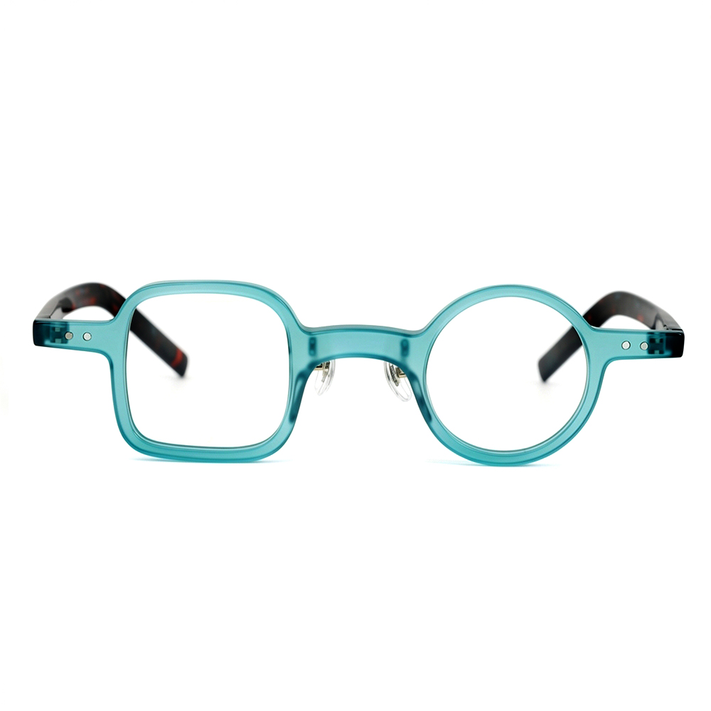 Curtis Blue Square Round Glasses