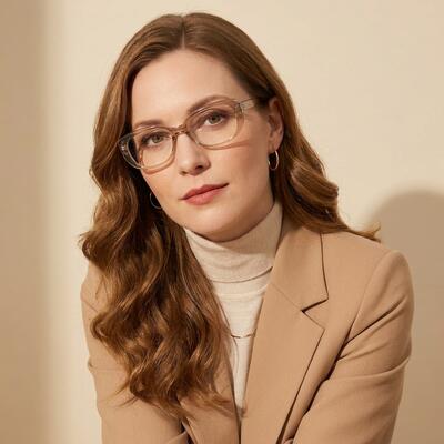Taylor Lunettes Rectangulaires Marron