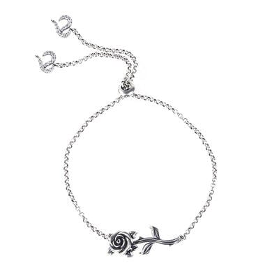 Jeulia Heart Leaves Rose Branch Bracelet