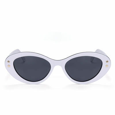 Nova White Cat Eye Sunglasses