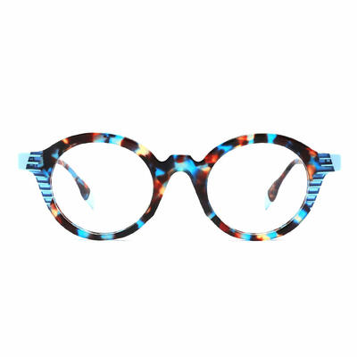 Paula Blaue Runde Brille