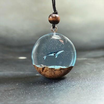 Reslol Exquisite Whale - Inspired Resin Necklace