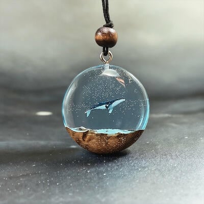 Reslol Exquisite Whale - Inspired Resin Necklace