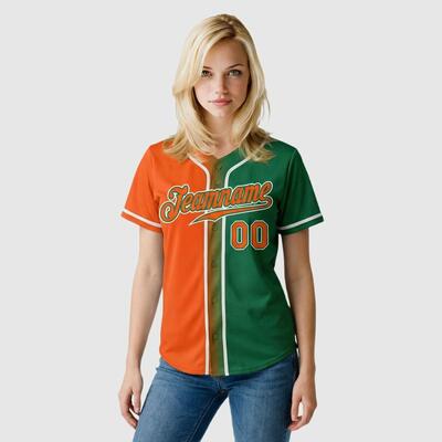 Custom Kelly Green Gradient Baseball Jersey – Personalized Name, Number, Logo & Bulk Orders