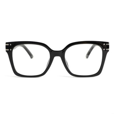Sharon Schwarze Quadratische Brille