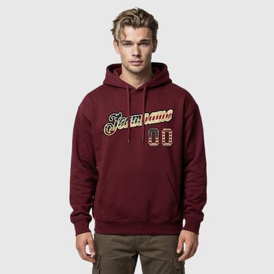 Custom Stitched Vintage USA Flag-Cream Sports Pullover Sweatshirt Hoodie