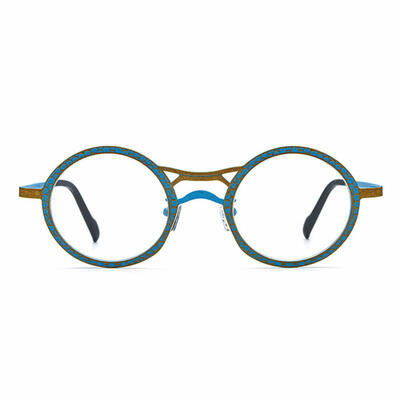 Bart Blue Round Glasses