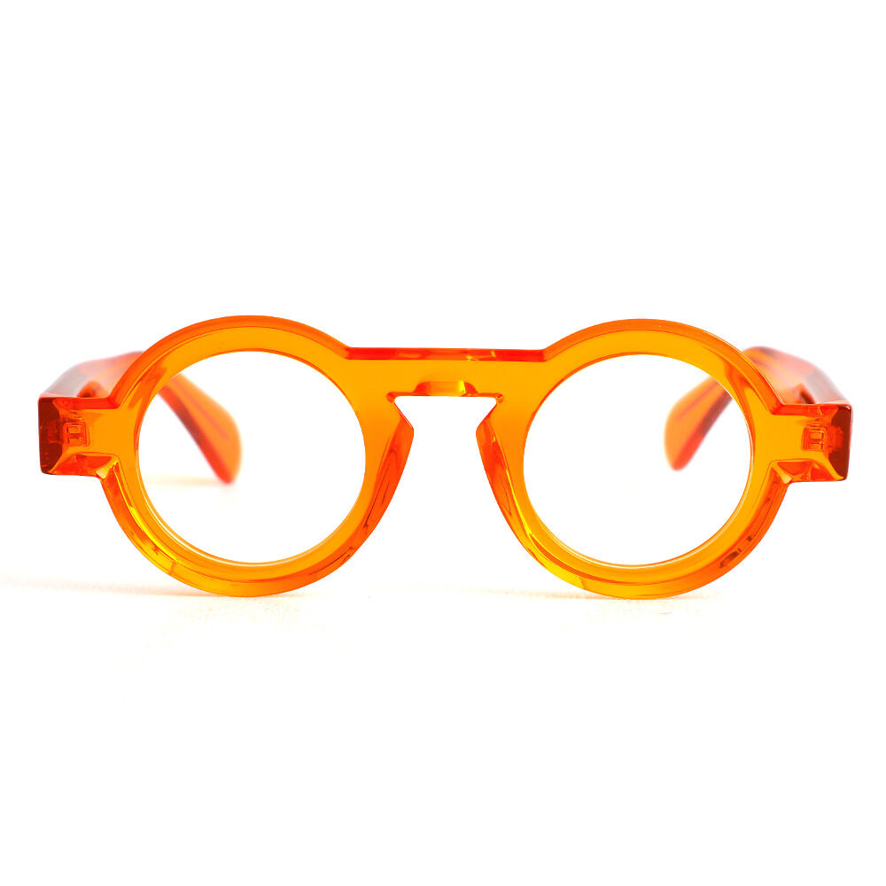 Meroy Orange Runde Brille