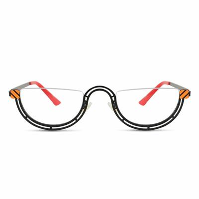 Sophia Black Oval Glasses