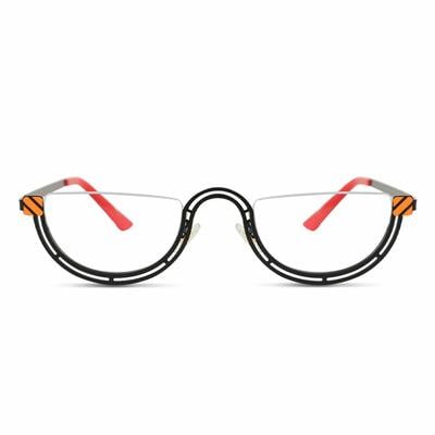 Sophia Black Oval Glasses