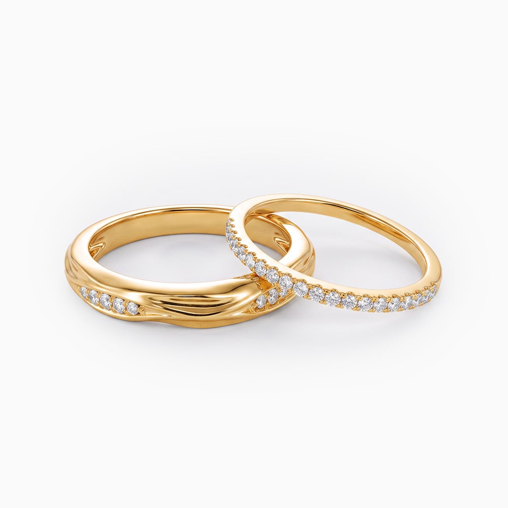"Marea y Flujo" Juego de Anillos Apilables