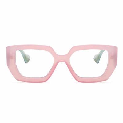 Ceolin Pink Rectangle Glasses