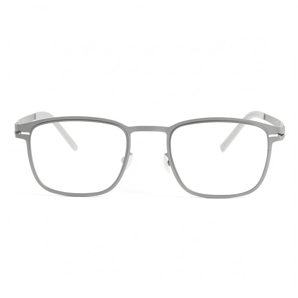 Glover Silberne Quadratische Brille