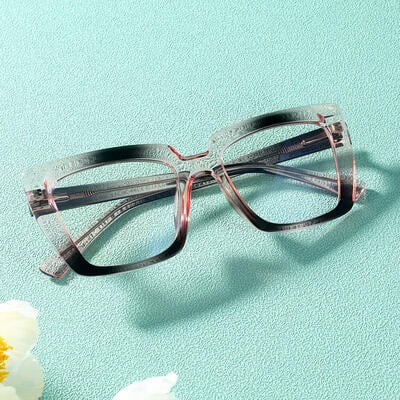 Bright Lunettes Carrées Roses