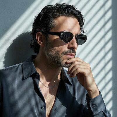 Clark Black Cat Eye Sunglasses