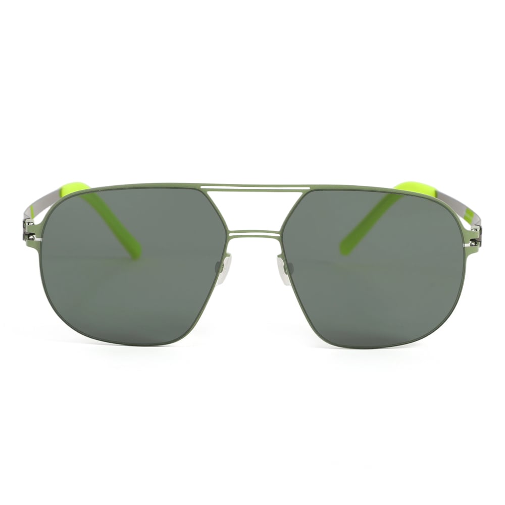 Andre Green Aviator Sunglasses
