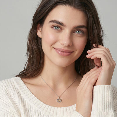 "Shield of Mom" Marquise Cut Necklace