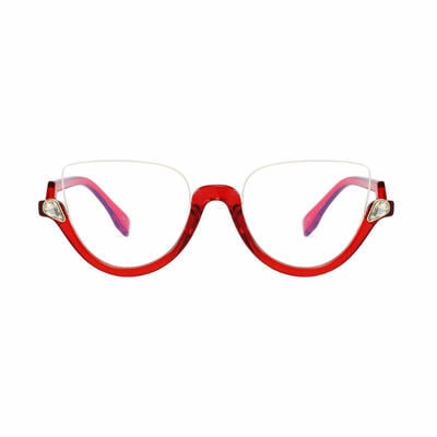 Lunettes de Vue Riva Ronde Rouge
