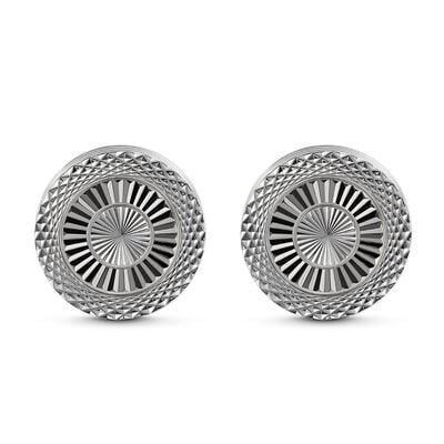 Jeulia Simple Round Copper Men's Cufflinks