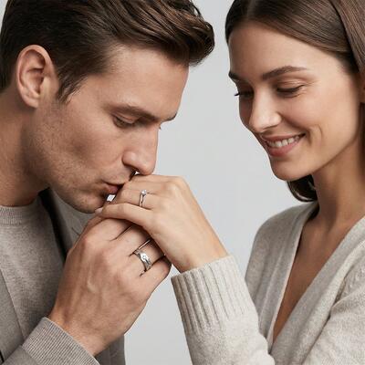 "A Language of Stars" Couple‘s Ring Set